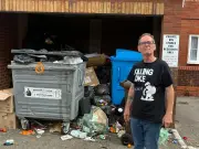 Cardiff flats waste pile attracts rats and flies