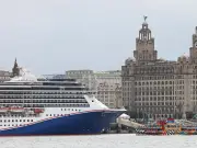 Carnival Legend Cruise Ship Arrives in Liverpool