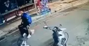 CCTV shows man wheeling suitcase with murdered Brit's body