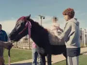 Chelsea's Barco criticised for dyeing daughter's pony pink