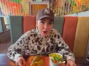 Claire Sweeney dines at Newcastle's Manjaro's but snubs parmo