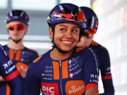 Colombian cyclist Juliana Londoño makes history at Lloyds Tour of Britain