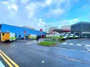 Constance visits Crosshouse Hospital for A&E crisis talks