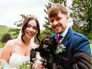 Couple's wedding night spent searching for lost dog