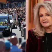 Crowds line streets as Bonnie Tyler's coffin arrives in Welsh hometown