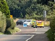 Driver critical after crash with police car near Mauchline