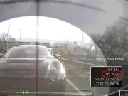 Driver fakes car emergency to dodge finance, hits police car 31 times