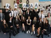 Duncanrig pupils celebrate top exam results in East Kilbride