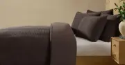 Dusk's £30 chocolate waffle duvet cover ideal for autumn