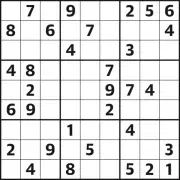 Easy Sudoku 7412: Puzzle and Solution