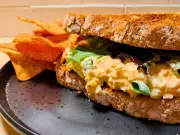 Egg sandwiches taste better with Greek yoghurt instead of mayonnaise