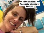 Ellie Taylor's son rushed to hospital with croup on chaotic family holiday