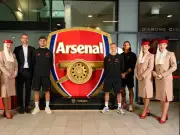 Emirates crafts Arsenal crest from used plane parts for 20th anniversary
