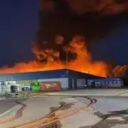 Essex warehouse fire: residents told to keep windows shut