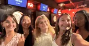 Express Showbiz team's night out at Rocket Room and axe throwing