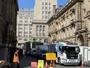 Film crews and road closures in Liverpool for BBC's Hercule Poirot series