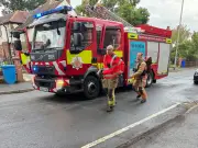 Fire crews tackle basement blaze at Didsbury house
