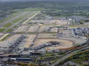Fire rips through Gatwick holiday parking site as cars destroyed
