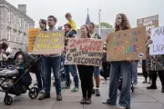 First 'parent strike' protests demand more support for families