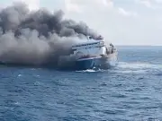 Five dead and 41 missing after ferry fire off Indonesia