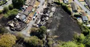 Five homes destroyed as fire ravages Welsh street