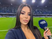 Football presenter Marialuisa Jacobelli stuns in barely-there bikini
