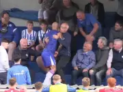 Footballer Jumps Into Crowd, Rips Off Shirt and Confronts Fan Before Red Card