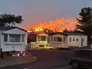 Formby Beach fire: Crews tackle significant blaze in sand dunes