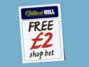 Free £2 William Hill Shop Bet in Saturday's Daily Mirror