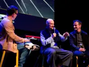 Gary Neville, Peter Kay dancing and new music at James premiere