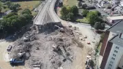 Gateshead Flyover Demolition Progress Shown in Drone Video