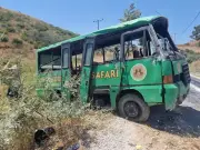 Girl, 12, seriously injured after Turkish bus 'hurtles down mountain'