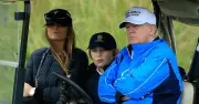 Golfer Sam Burns 'too scared' to talk to Melania Trump during golf round