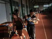 Greek Olympic stadium shelters 110+ dogs rescued from wildfires