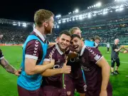 Hearts reach Conference League group stage after dramatic Vienna shootout win