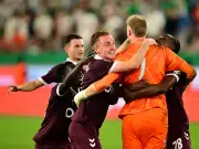 Hearts' Reus targets Conference League knockouts after Rapid Vienna shootout win