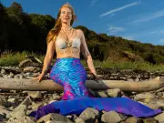 Heatwave brings boom time for Bristol's professional mermaid