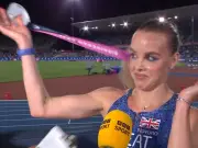 Hodgkinson takes off silver medal in emotional BBC interview after shock 800m defeat