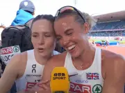 Hodgkinson's BBC interview gatecrashed by rival after 800m heat win