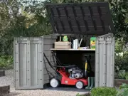 Homeowner swaps shed for Keter storage box that takes 'a lot less room'