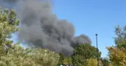 Huge Slough fire near station sends smoke across town