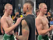 Ian Machado Garry confronts UFC rival Michael Morales after Makhachev loss