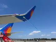 Jet2 flight delayed after wingtip struck by boarding stairs
