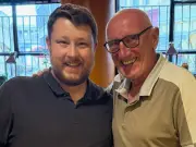 John Anderson Surprises Staff at Newcastle's Uno's Trattoria