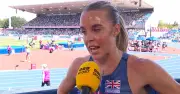 Keely Hodgkinson gives classy BBC interview after rival's fall