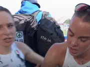 Keely Hodgkinson's BBC interview crashed by rival at European Championships
