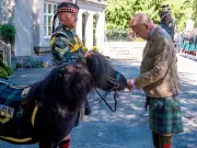 King Charles Awkwardly Avoids Bite from Shetland Pony at Balmoral