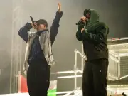Kneecap attack Netanyahu and Burnham in Reading headline set