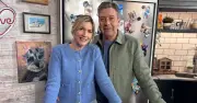 Lisa Faulkner wows in leopard-print swimsuit alongside John Torode