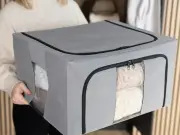 LIVIVO storage boxes with windows 'make ugly shelves tidy' - 20% off